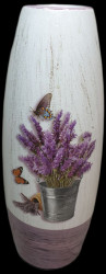 Декоративная ваза из керамики арт. WA-370D - фото