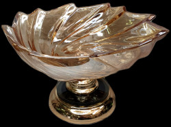 Декоративная ваза из стекла арт. 1664-1 - фото