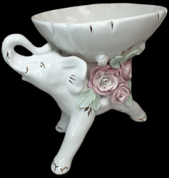Декор. ваза-конфетница из керамики Слон арт. ЛМ-18944 - фото